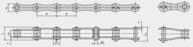 S型、C型鋼制滾子鏈